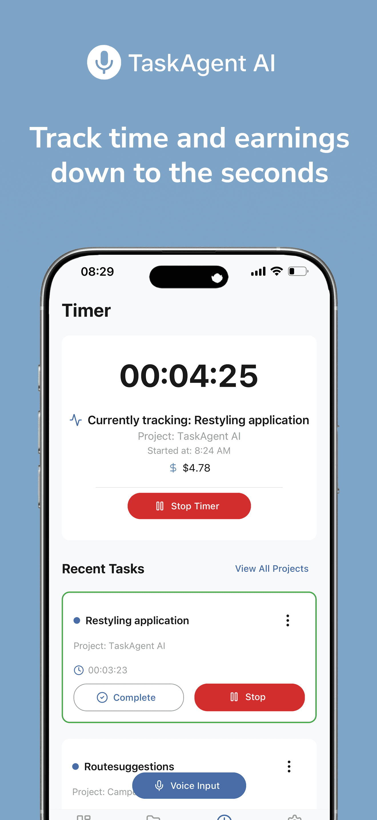 Taakdetails met status