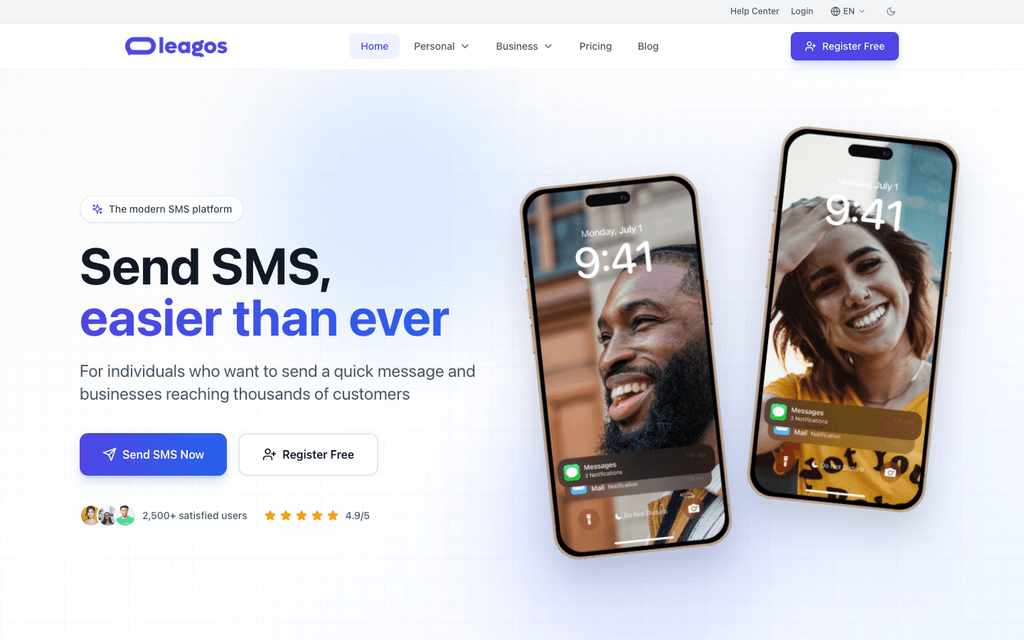 Leagos website screenshot