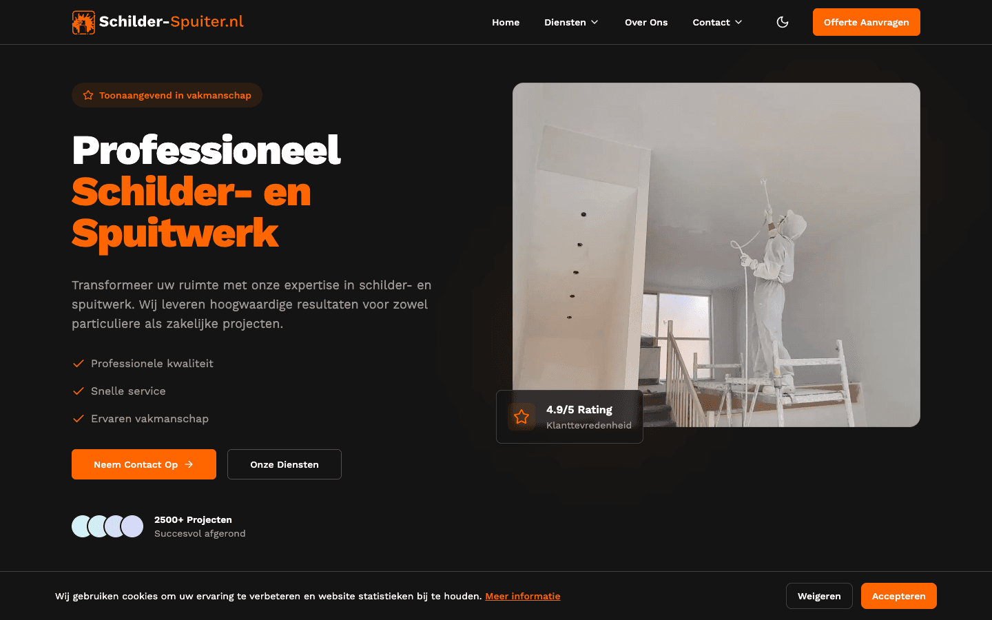 Schilder-Spuiter.nl website screenshot